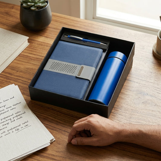 Blue Executive 3-Piece Suite - Personalized Employee Onboarding Gift