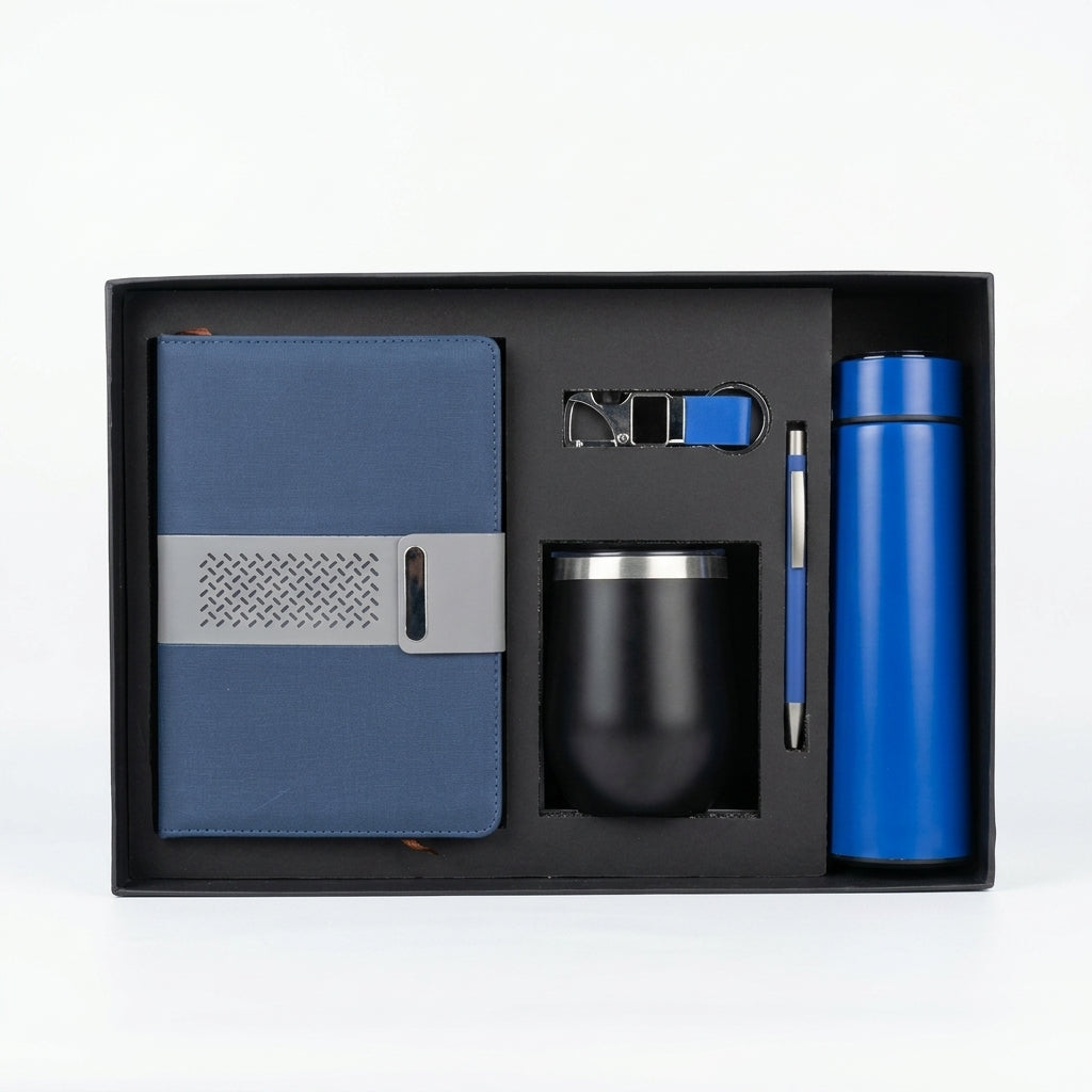 Executive Marine & Onyx 5-Piece Suite - Personalized Corporate Gift Set