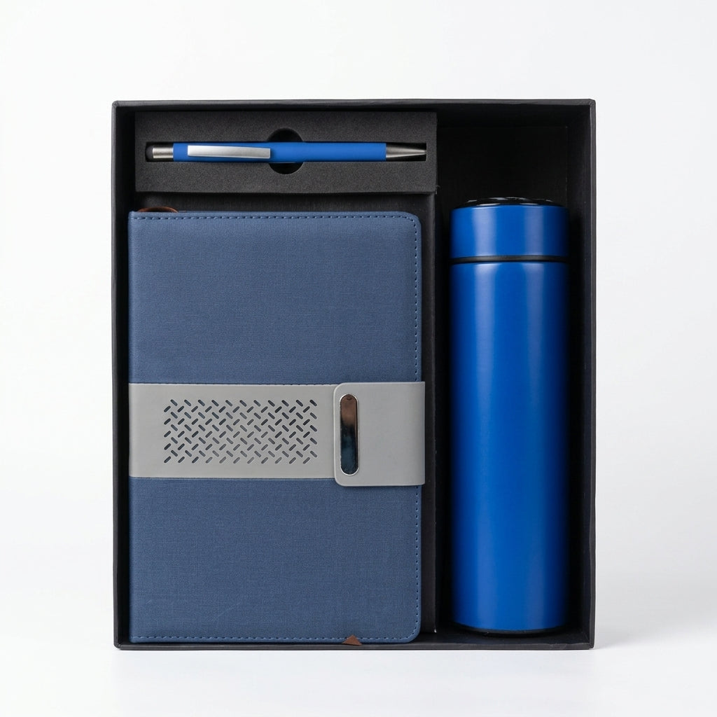 Blue Executive 3-Piece Suite - Personalized Employee Onboarding Gift