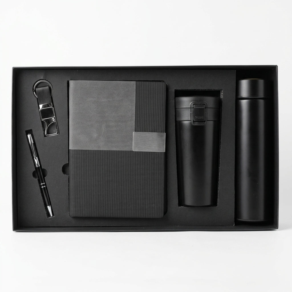 Executive Slate & Onyx 5-Piece Suite - Personalized Corporate Gift Set