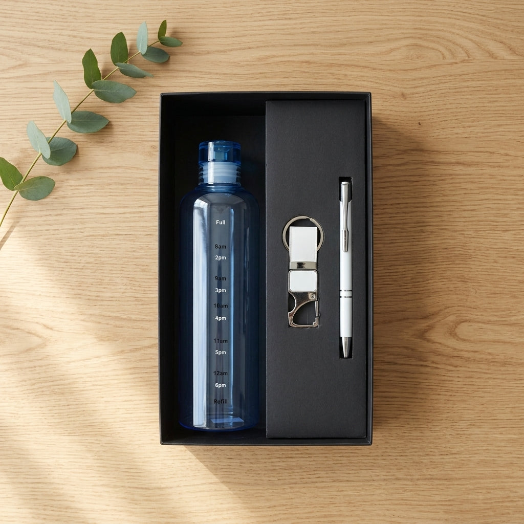 Executive Wellness 3-Piece Suite - Personalized Hydration Gift Set