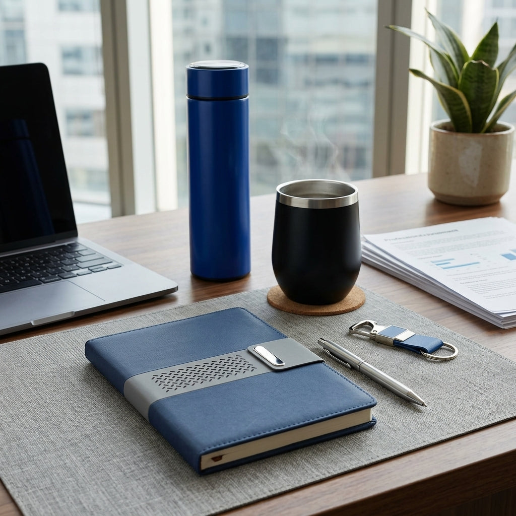 Executive Marine & Onyx 5-Piece Suite - Personalized Corporate Gift Set
