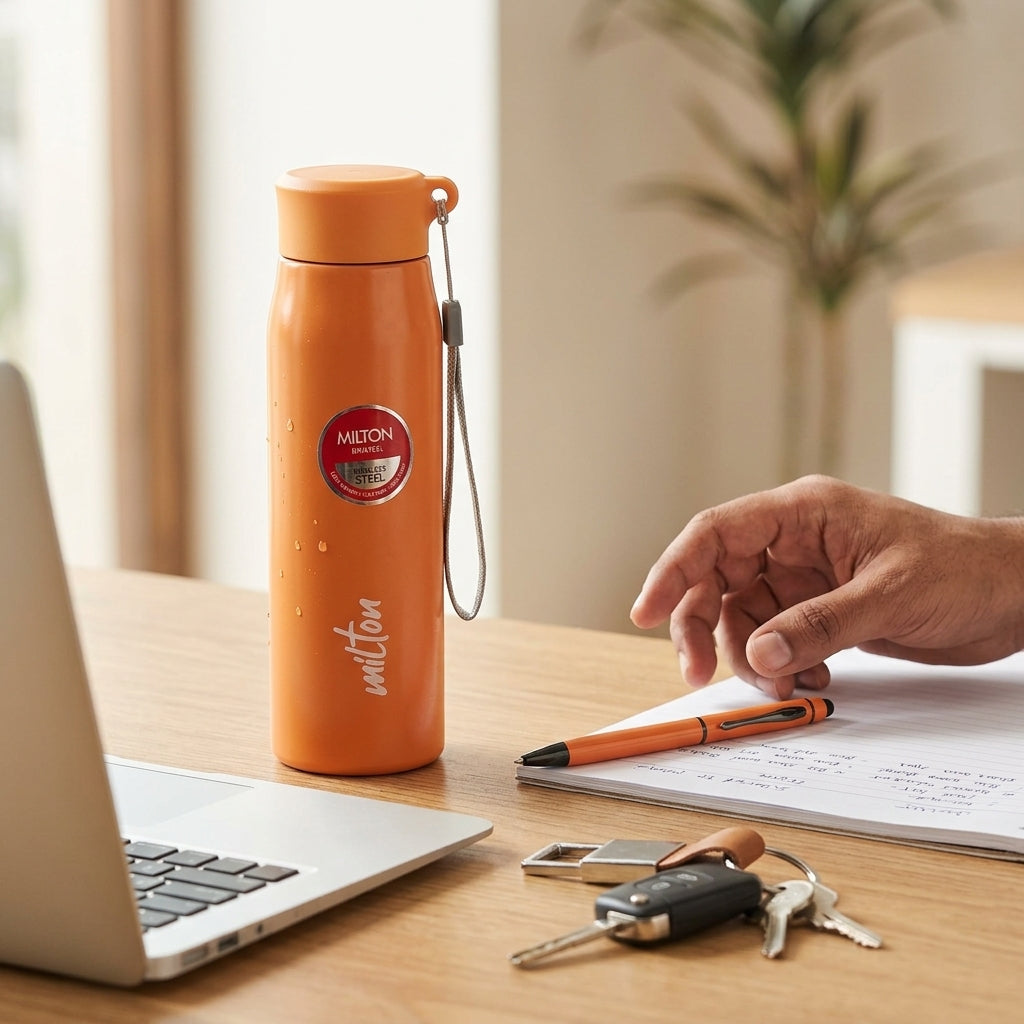 Executive Amber Orange 3-Piece Suite - Personalized Corporate Gift Set