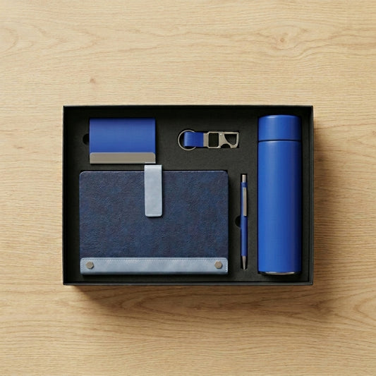 Executive Royal Navy 5-Piece Suite - Personalized Corporate Gift Set